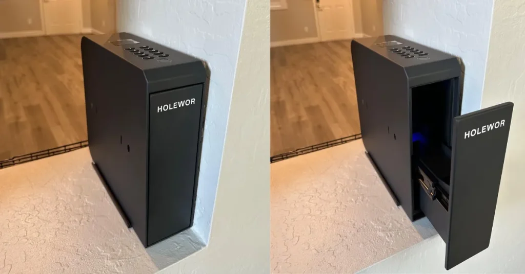 Best Slider Pistol Safe 6 HOLEWOR Slider Biometric Pistol Safe Fingerprint Bedside Gun Lock Box