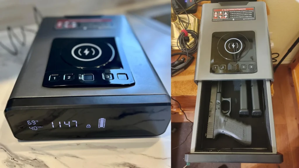 Grimtron Biometric Handgun safe 