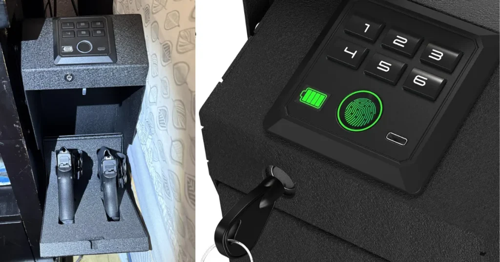 Best Drop Down Handgun Safe 4 HARDROCK Biometric Drop-down Handgun Safe