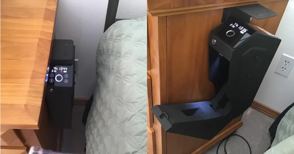 Best Drop Down Handgun Safe 6 KornerBatl Quick Access Biometric drop-down handgun