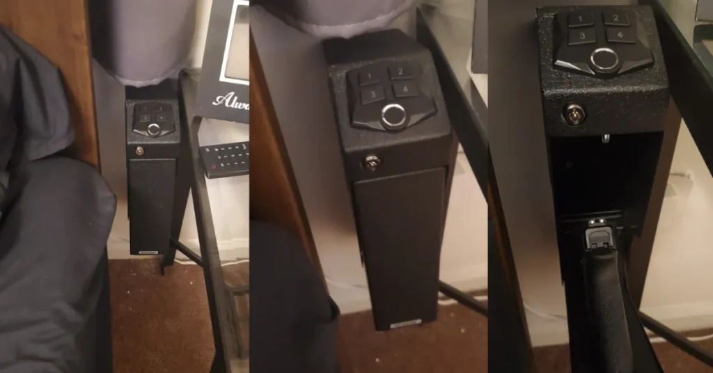 Best Drop Down Handgun Safe 2 RPNB Biometric drop-down pistol safe (RP311F)